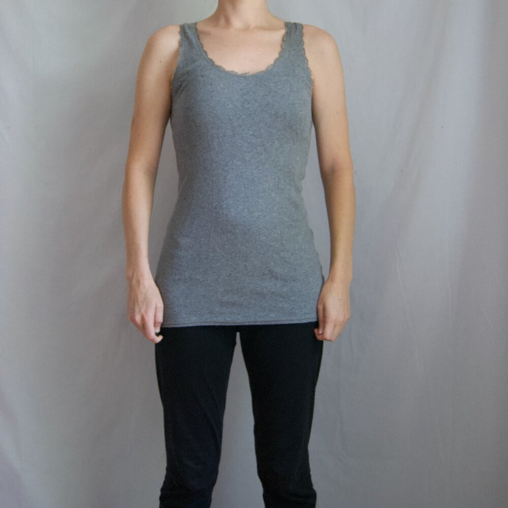 Xhilaration Light Gray Tank Top